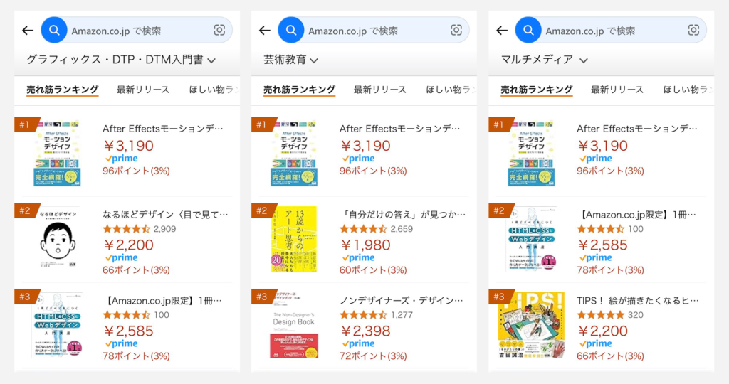 モーデザ見本帳Amazonランキング